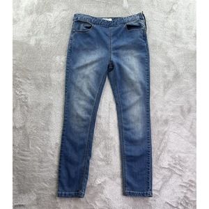 Free People Jeans Womens 28 (30x25) Blue Skinny Mid Rise Stretch Cotton Blend